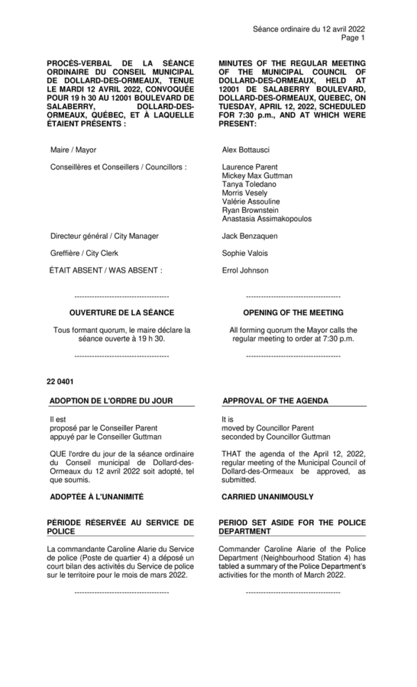 JHM Dollard des Ormeaux B'nai Brith Canada