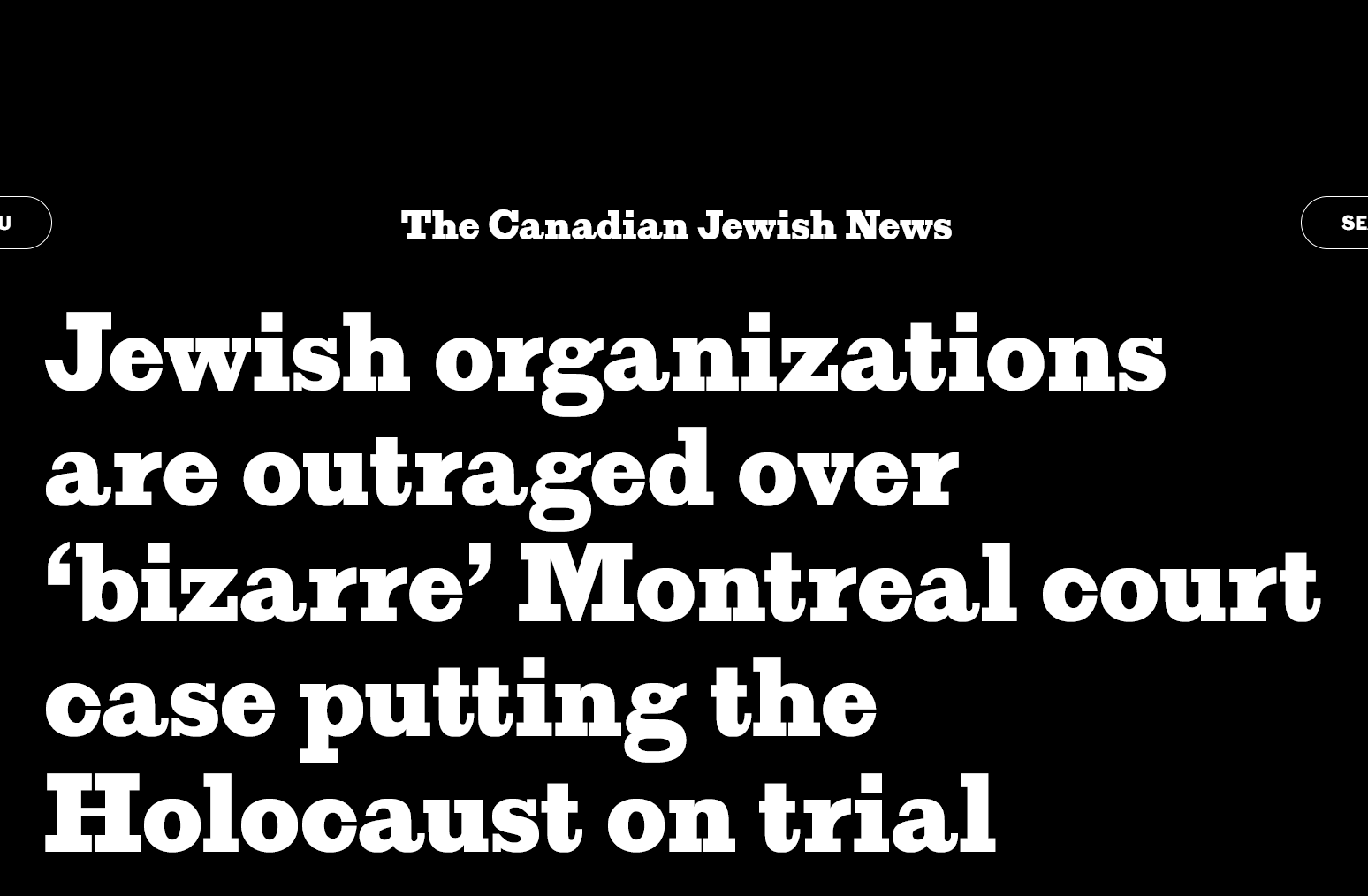 Jewish organizations are outraged over ‘bizarre’ Montreal court case putting the Holocaust on trial – B’nai Brith Canada