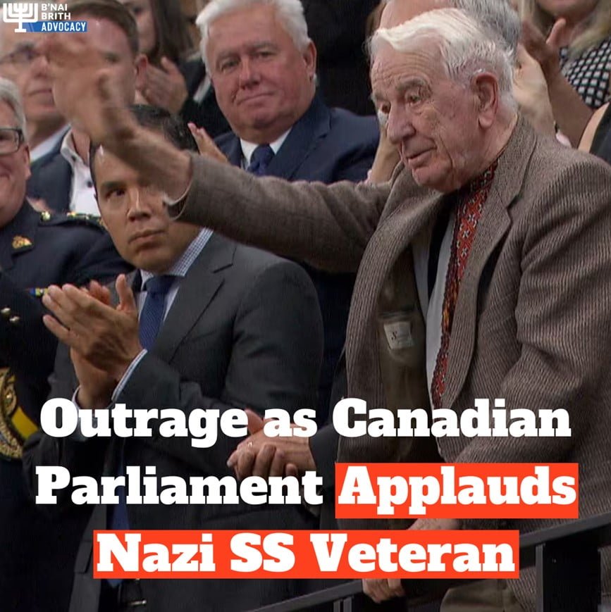 B’nai Brith Demands Action, Not Words, After Nazi SS Veteran Celebrated in Canadian Parliament