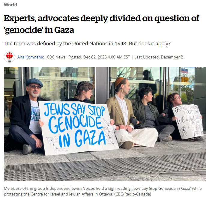 Experts, advocates deeply divided on question of ‘genocide’ in Gaza