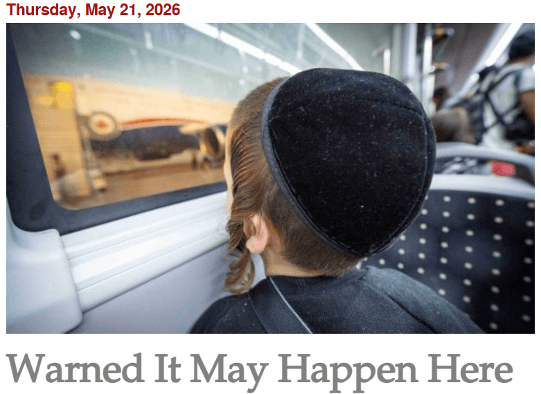 Warned It May Happen Here – Blacklocks Reporter